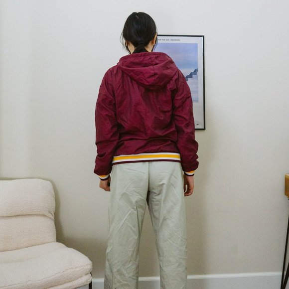 90s Varsity Half Zip Windbreaker Pullover - Picture 3 of 5